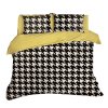 7dílné povlečení Elegance black-white/yellow
