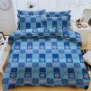 3D povlečení s modro-bílými čtverci