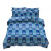 3D povlečení s modro-bílými čtverci