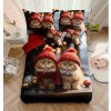 7 díl. vánoční povlečení s kočičkami