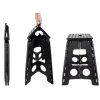 eng pl Folding stool black and white 39cm 15917 9