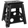 eng pl Folding stool black and white 39cm 15917 3