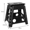 eng pl Folding stool black and white 39cm 15917 14