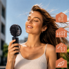 Přenosný mini ventilátor s LED displejem