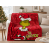 Fleecová deka Grinch Red 100 × 140 cm