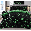 Mikroplyšové povlečení Starlight Green 140×200 cm