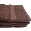 Froté ručník Berta 50x100cm tm.hnědý