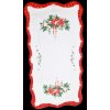 Vánoční dekorační ubrus 50x100cm - červená