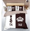 7 dílné Povlečení - Mr a Mrs TIE CROWN