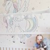 i3095 66442 self adhesive wallpaper unicorn rainbow coloured textile wall sticker lg