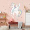 stickers wall stickers self adhesive wallpaper unicorn rainbow coloured textile wall sticker 9311f 077 full
