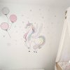 i3095 40725 self adhesive wallpaper unicorn rainbow coloured textile wall sticker lg