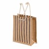 Jutová Taška mala pruhy gift bag