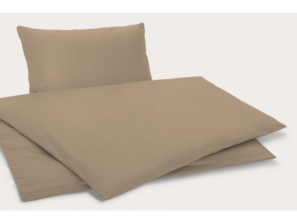 Saténové povlečení Mirabell Cappuccino (Varianty 70x90 cm + 140x200 cm)