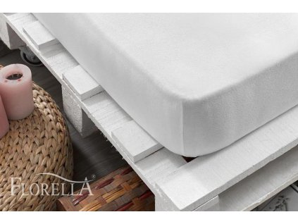 Prostěradlo Zwirn Jersey Elastan Weiss (Varianty 90-100x200 cm)