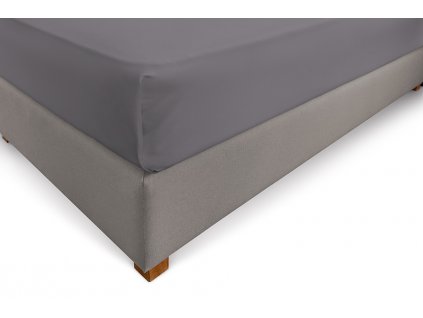 Bavlněné prostěradlo Grafit (Výška matrace 25 cm, Prostěradlo na rozměr matrace 80-90x200 cm)