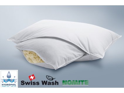 Péřový polštář Capa Visco s nastavitelnou výškou (Varianty 50x70 cm (130+600 g))