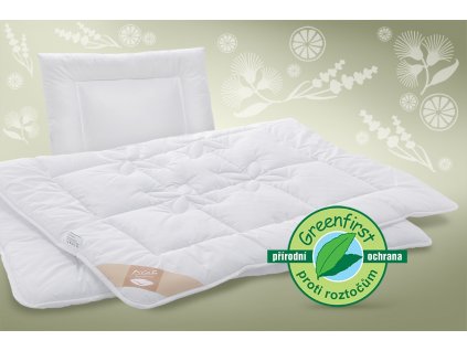 Dětský set Greenfirst s protiroztočovou úpravou (Varianty polštář batole 40x60 cm (250g) + přikrývka 90x135 cm (300g/m²))