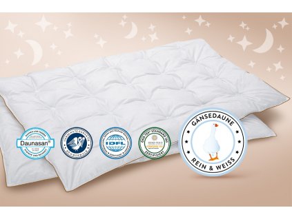 Dětská péřová přikrývka Frau Holle z prachového husího peří