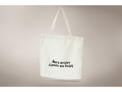 Taška Úsměv na tváří - menší nápis (Varianty 2ks 46x36x7 cm)