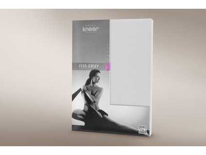 Prostěradlo Fein Jersey Weiss (Varianty 90x190-100x200 cm)