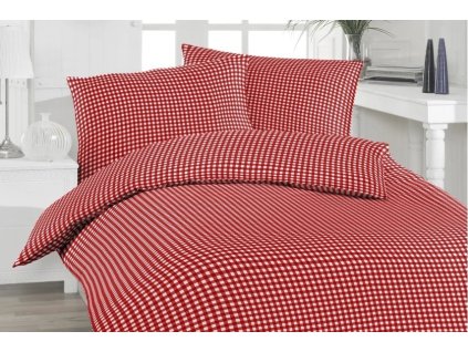 krepvé povleceni vichy rot