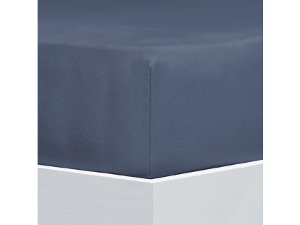 J30FD Solit Jersey Spannbetttuch 5531 jeans Ecke Naht