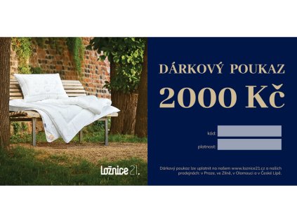 2577 darkovy poukaz v hodnote 2000 kc