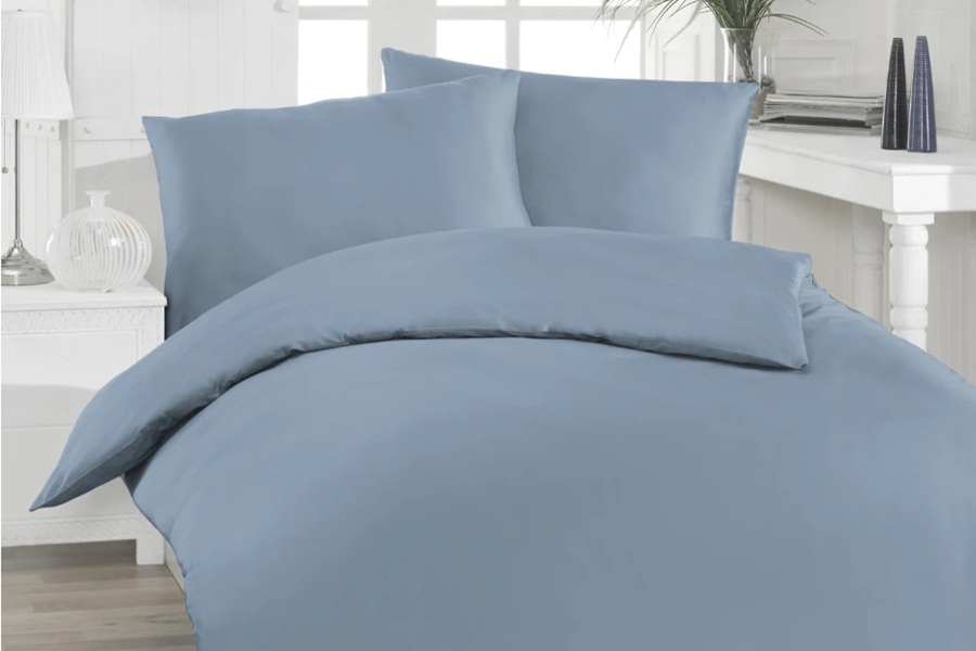 Florella Saténové povlečení Edel Tencel Denim Rozměr: 70x90 + 140x200 cm