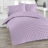 Vichy Karo lila Seersucker Bettwäsche Bett 2