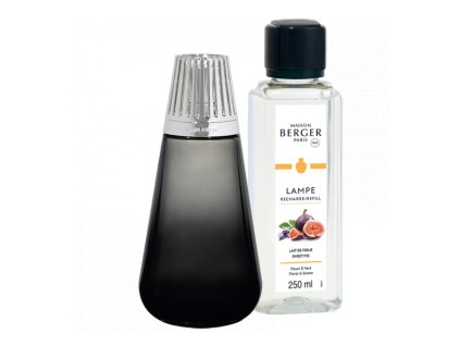 Katalytická lampa Amphora černá+náplň 250ml Fíkové mléko