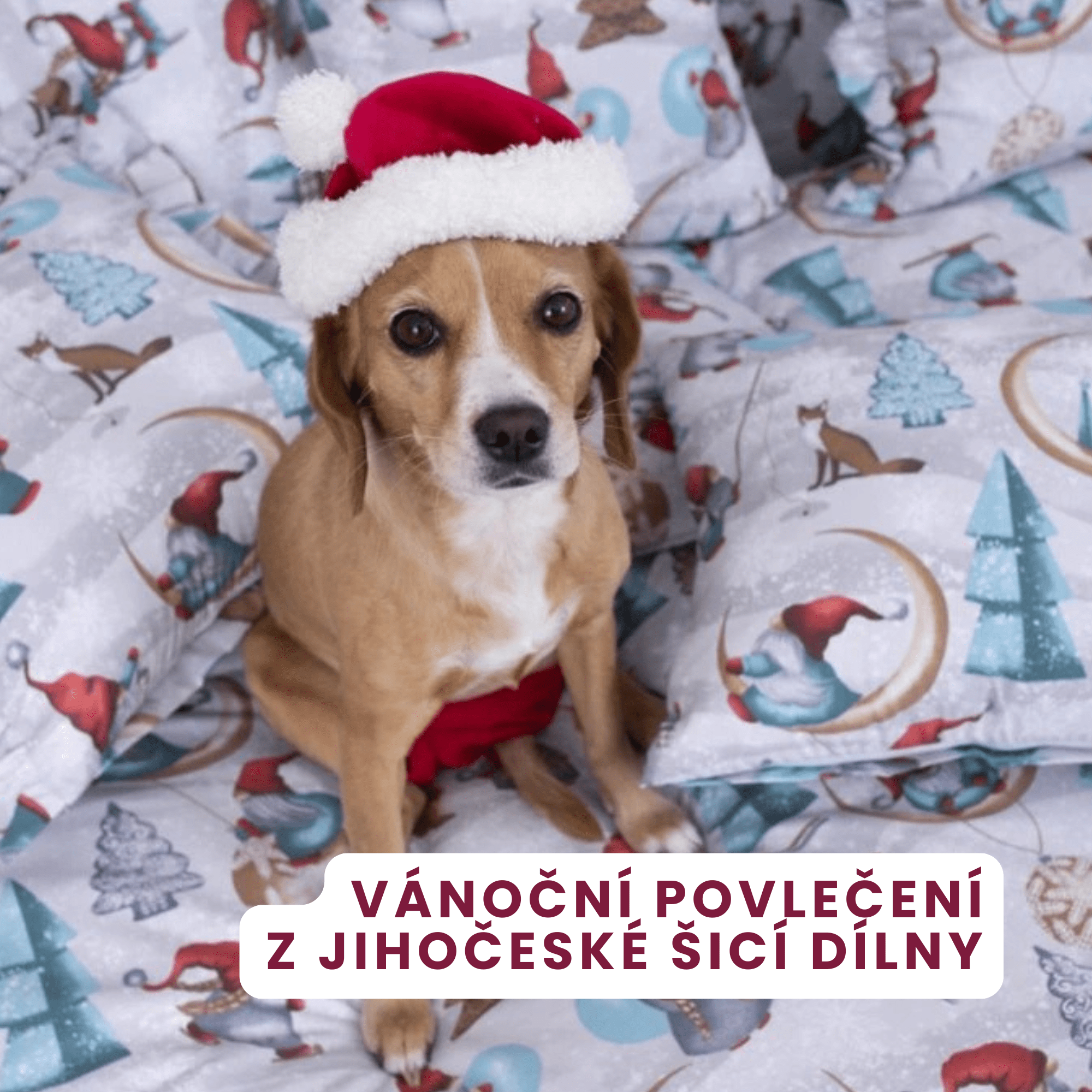 Vánoční povlečení z jihočeské šicí dílny