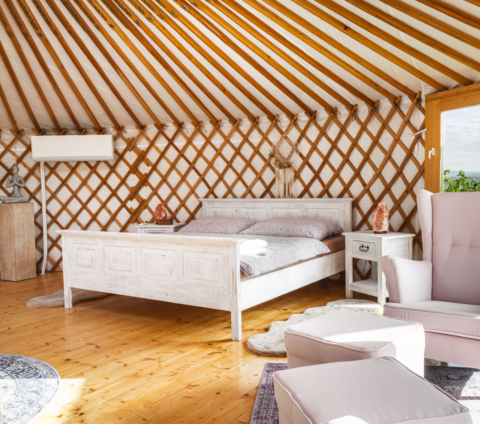 Naše povlečení v jurtě - Glamping ve vinicích