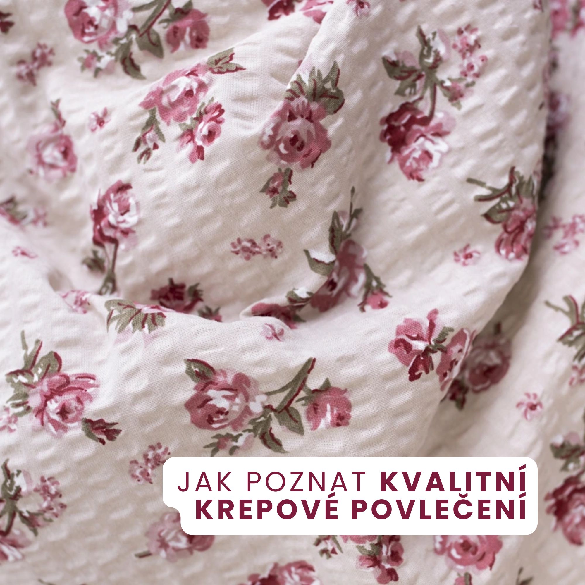 Proč je naše krepové povlečení jiné než běžný krep? Tajemství je v kvalitě bavlny i hustotě tkaní