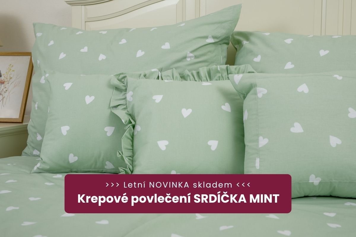 Novinka krep srdíčka