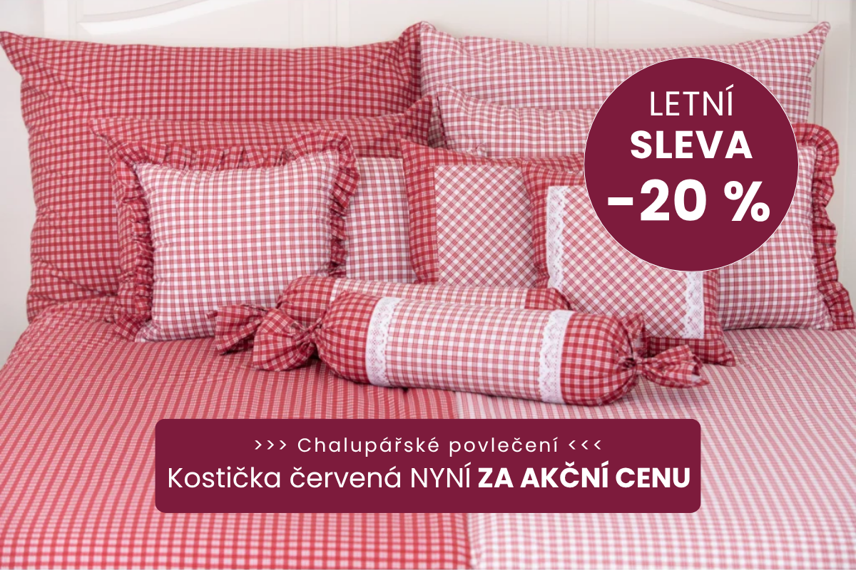 Letní sleva - kostička červená