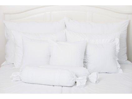 Bavlněné povlečení jednobarevné BÍLÉ (Název 140x200 cm (1 ks), 70x90 cm (1 ks), Barva Bílá)