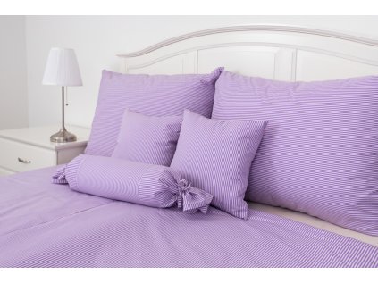 Přehoz, letní deka FIALOVÝ PROUŽEK (Název Přehoz, přikrývka 140x200 cm, Barva Fialová)