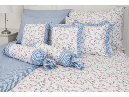 Přehoz, letní deka VIVIENE / modrý proužek (Název Přehoz, přikrývka 140x200 cm, Barva Modrá)