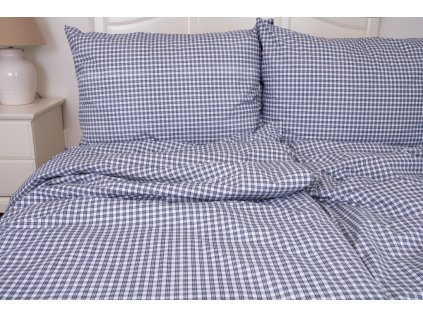 Bavlněné povlečení MODRÁ KOSTIČKA negativ (Název 140x200 cm (1 ks), 70x90 cm (1 ks), Barva Modrá)