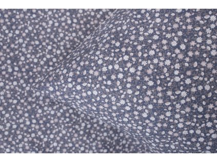 Bavlněné povlečení MODRÉ KYTIČKY tmavé (Název 140x200 cm (1 ks), 70x90 cm (1 ks), Barva Modrá)