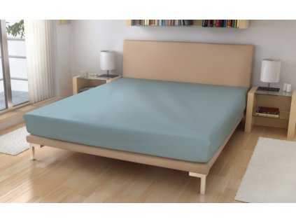 Napínací jersey prostěradlo ledově modré č. 25 (Název 90x200 na výšku 15-18 cm (dodací lhůta 5 až 10 dní), Barva Modrá)