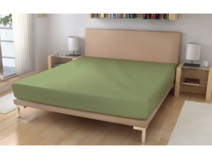 Napínací prostěradlo MIKROVLÁKNO zelené č. 75 (Název 90x200 cm na matraci 15-18 cm (dodání 3-7 pracovních dní), Barva Zelená)
