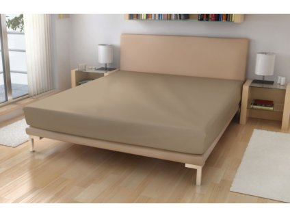 Napínací prostěradlo MIKROVLÁKNO béžové č. 10 (Název 90x200 cm na matraci 15-18 cm (dodání 3-7 pracovních dní), Barva Béžová)