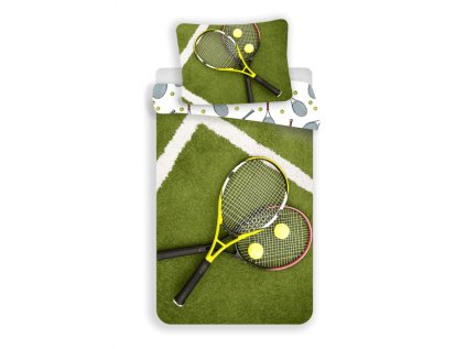 Bavlněné povlečení TENIS (Název Licence 140/200, 70/90 cm, Barva Zelená)