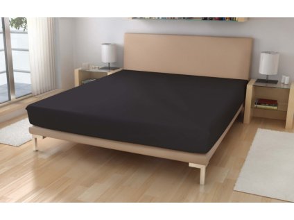 Napínací jersey prostěradlo antracit č. 62 (Název 90x200 na výšku 15-18 cm (dodací lhůta 5 až 10 dní), Barva Šedá)