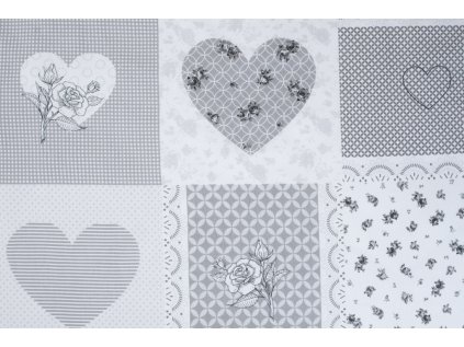 Bavlna, bavlněné plátno PATCHWORK DOVE (Název Hladká bavlna (140 g/m2), Barva Šedá)