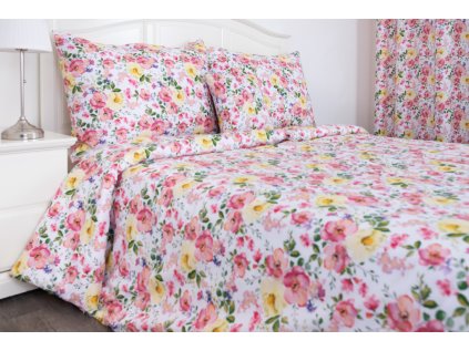 Přehoz přes postel, letní deka ČAJOVÁ RŮŽE (Název Přehoz, přikrývka 140x200 cm, Barva Červená)