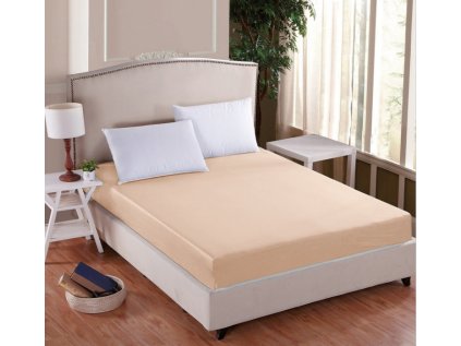 Prostěradlo MAKO JERSEY DELUXE meruňka (Název 90x200x30 cm (expedice 3-5 pracovních dní), Barva Oranžová)