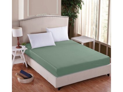 Prostěradlo MAKO JERSEY DELUXE pepermint (Název 90x200x30 cm (expedice 3-5 pracovních dní), Barva Zelená)